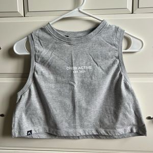 Oner Active Graphic Jersey Tank in Silver Marl